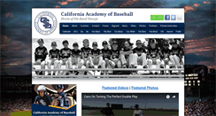 Desktop Screenshot of californiaacademyofbaseball.org